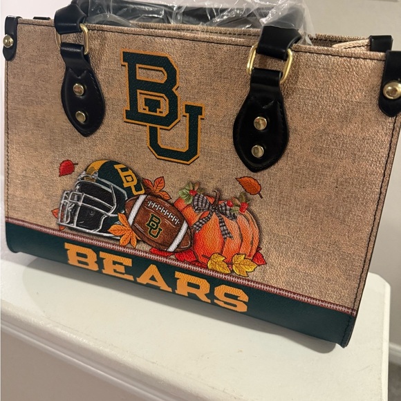 BU Bears Themed Bag with Green and Gold Accents - Picture 6 of 11